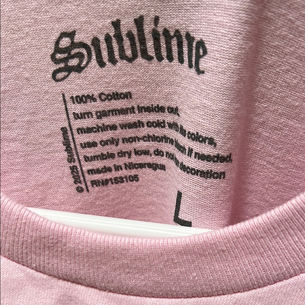 Sublime Pink Graphic T-Shirt - Picture 3 of 4